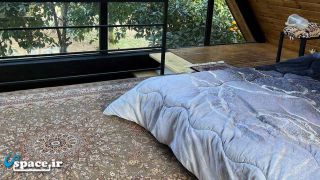 نمای داخلی اتاق خواب کلبه سوئیسی علیرضا - ماسال - منطقه شاندرمن - روستای چاله سرا